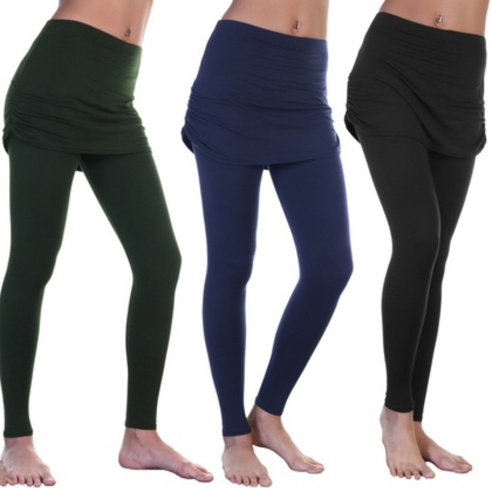 Women's Mini Skirt Leggings Navy 1XL/2XL
